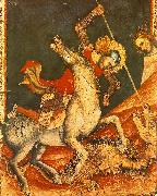 VITALE DA BOLOGNA St George 's Battle with the Dragon Spain oil painting artist
